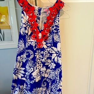 Lilly Pulitzer Seahorse Shift Dress Size 4